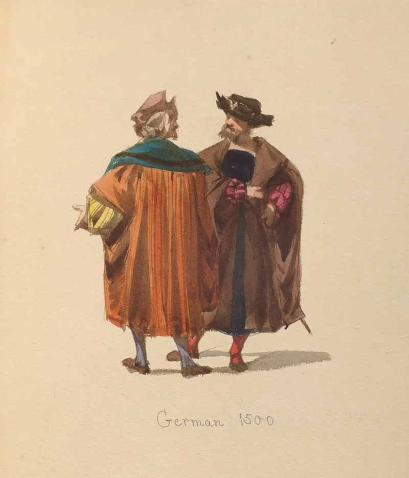 Sketches Of Costume Pl 062 Wall Art by John Richard Coke Smyth - High-Resolution Digital Print