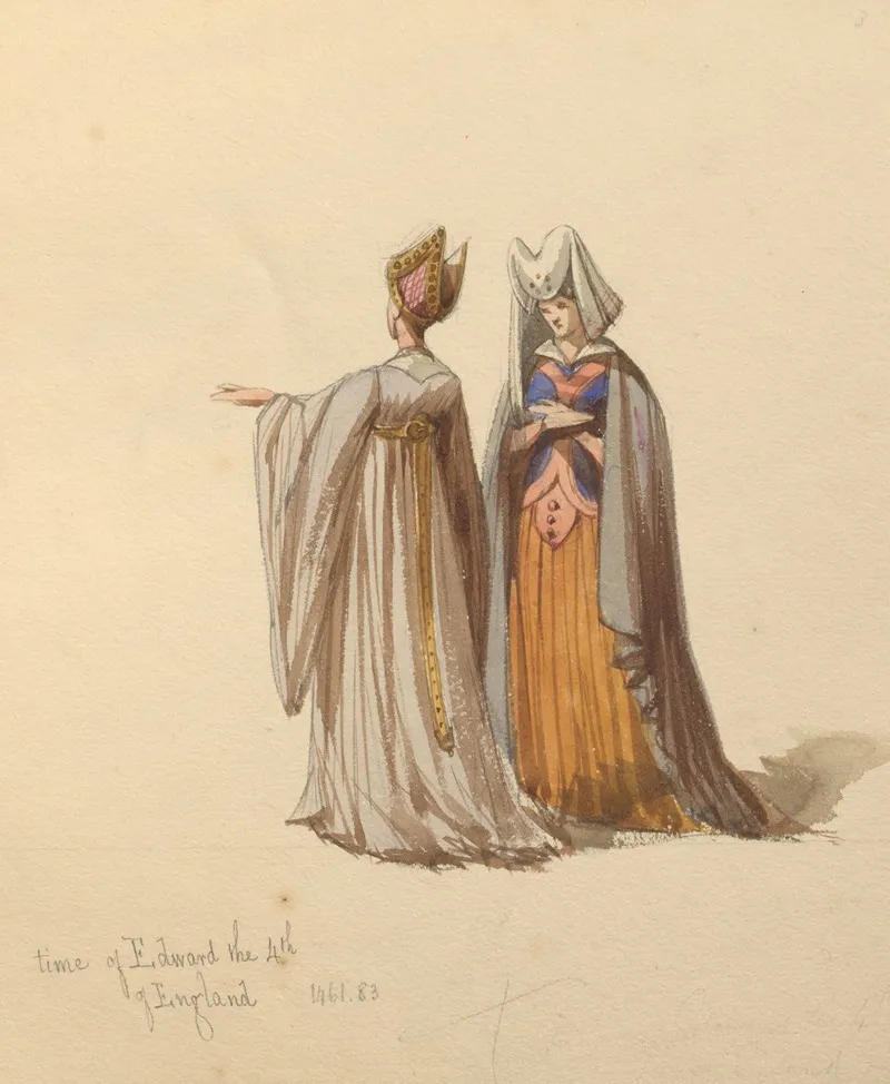 Sketches Of Costume Pl 068 Wall Art by John Richard Coke Smyth - High-Resolution Digital Print