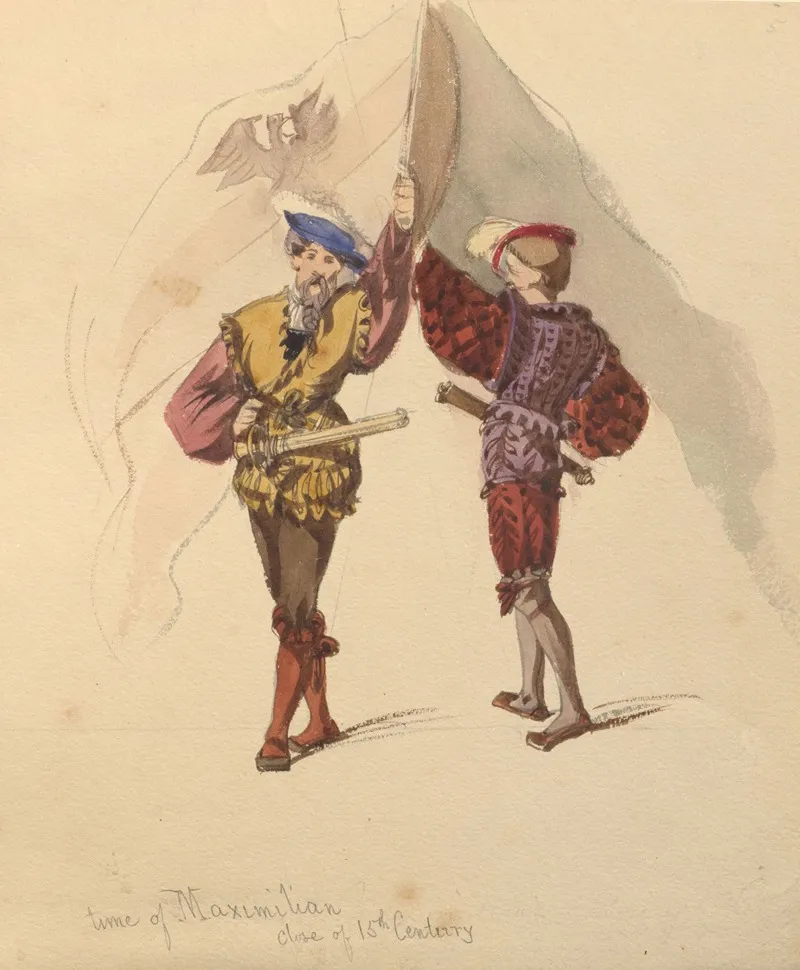 Sketches Of Costume Pl 070 Wall Art by John Richard Coke Smyth - High-Resolution Digital Print
