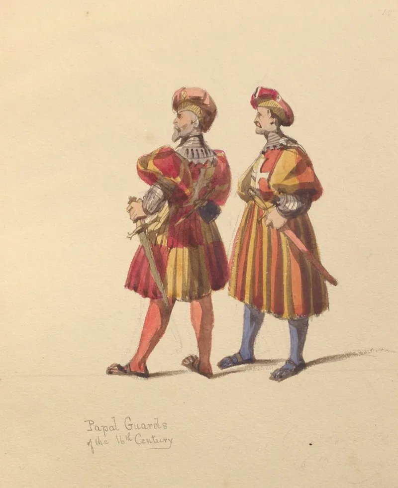 Sketches Of Costume Pl 075 Wall Art by John Richard Coke Smyth - High-Resolution Digital Print