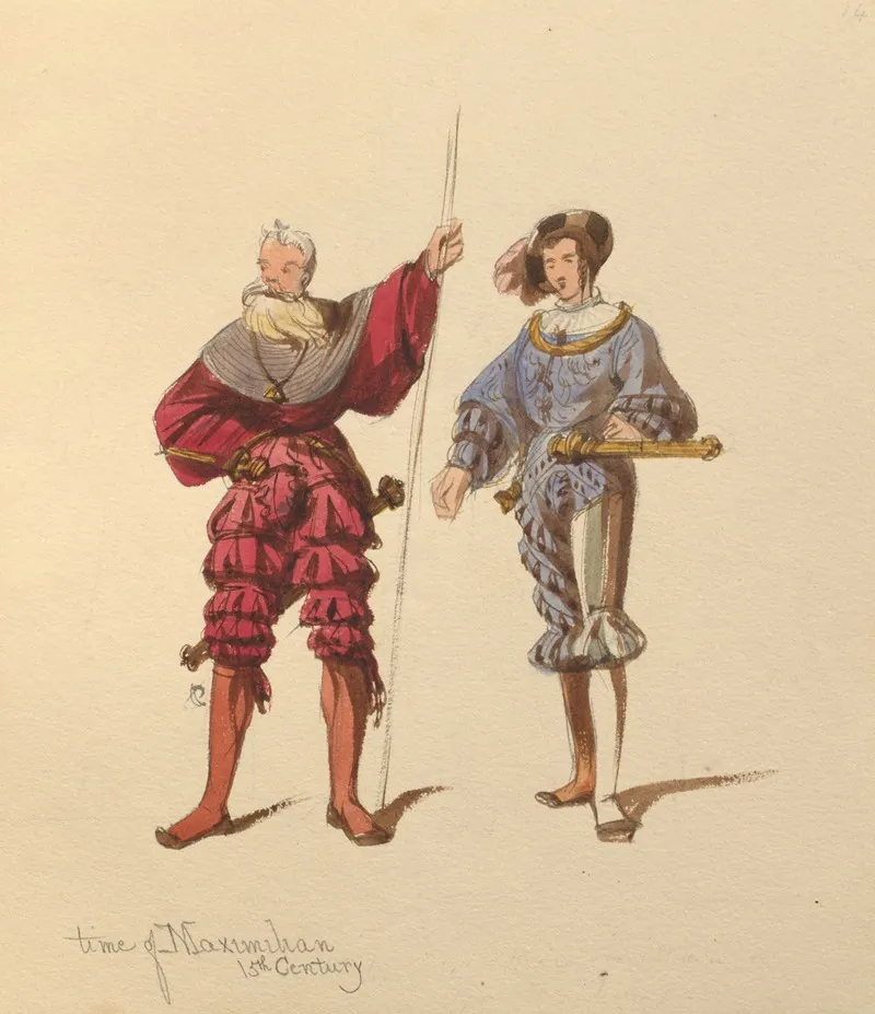 Sketches Of Costume Pl 079 Wall Art by John Richard Coke Smyth - High-Resolution Digital Print
