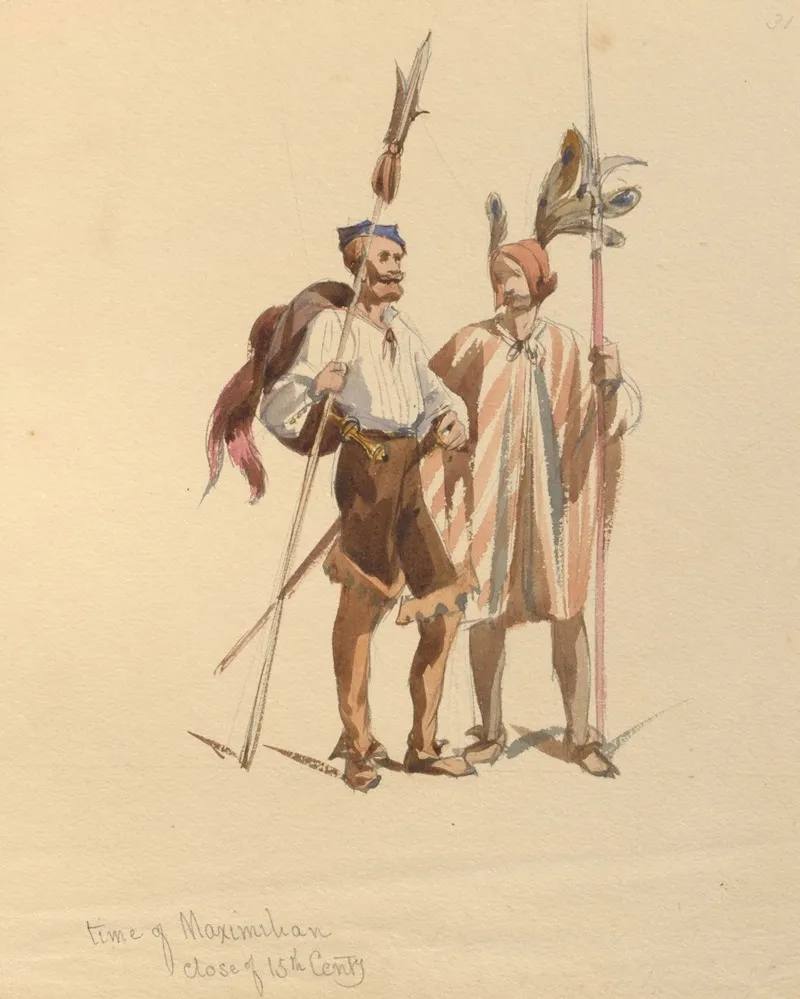 Sketches Of Costume Pl 096 Wall Art by John Richard Coke Smyth - High-Resolution Digital Print
