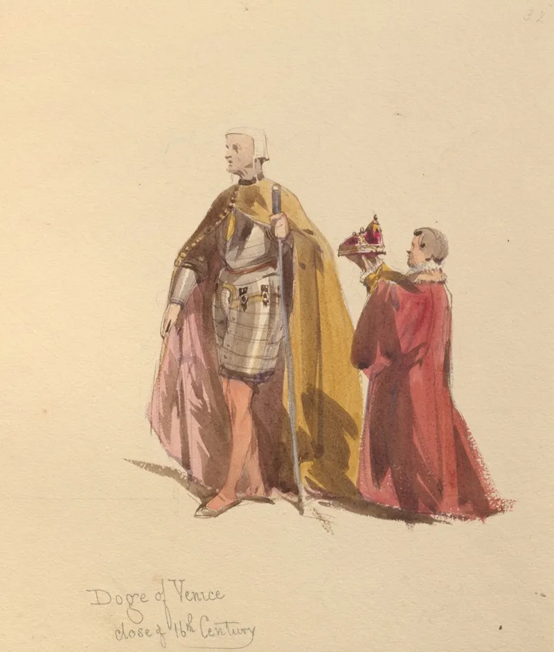 Sketches Of Costume Pl 097 Wall Art by John Richard Coke Smyth - High-Resolution Digital Print