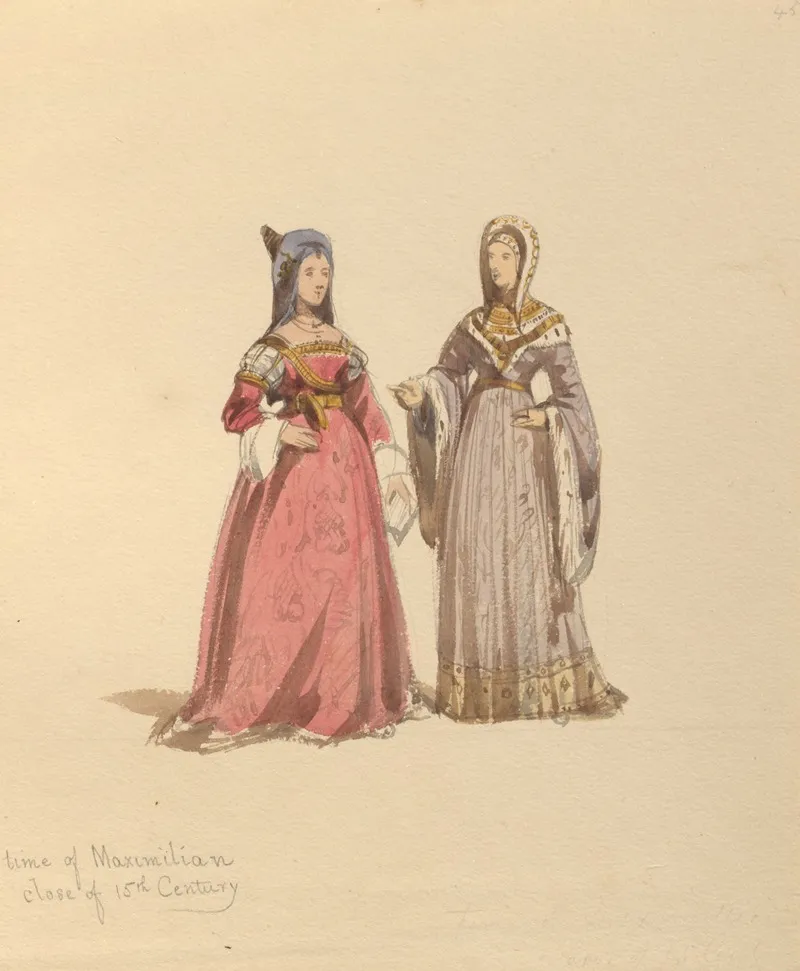 Sketches Of Costume Pl 110 Wall Art by John Richard Coke Smyth - High-Resolution Digital Print