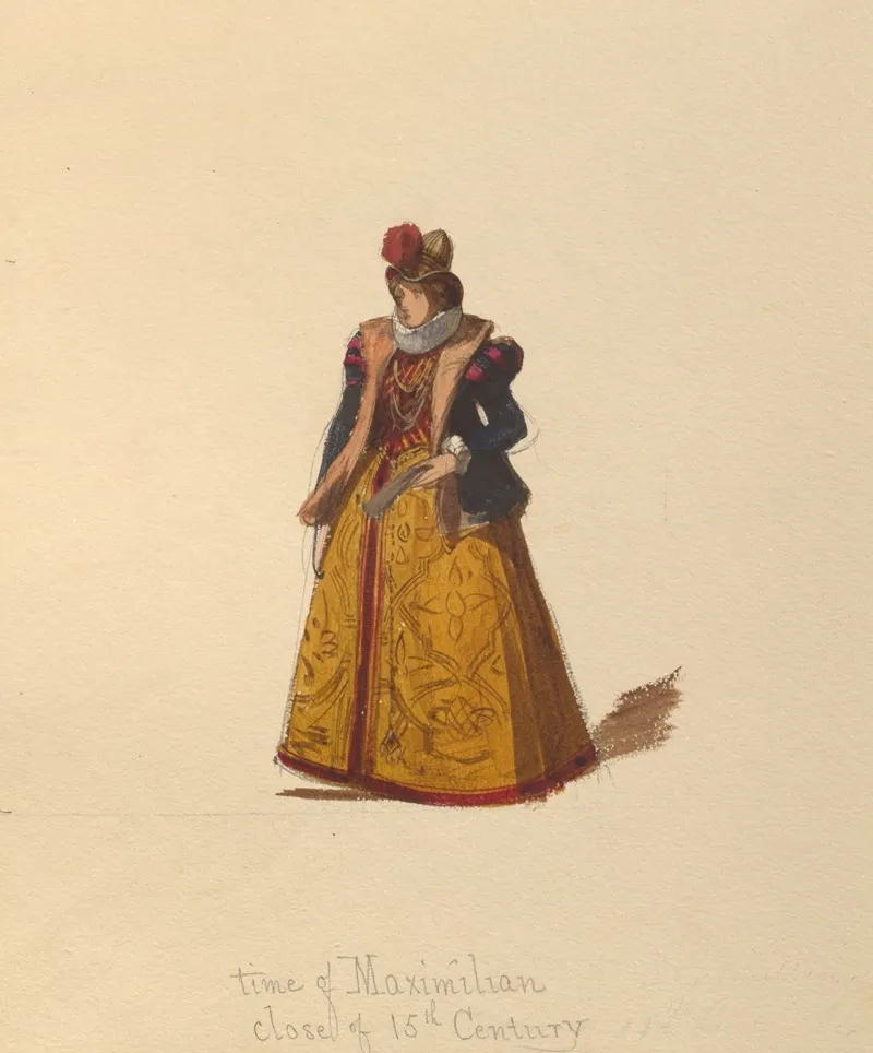 Sketches Of Costume Pl 114 Wall Art by John Richard Coke Smyth - High-Resolution Digital Print