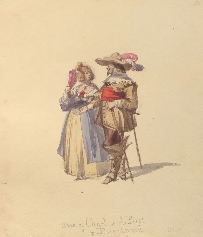Sketches Of Costume Pl 116 Wall Art by John Richard Coke Smyth - High-Resolution Digital Print