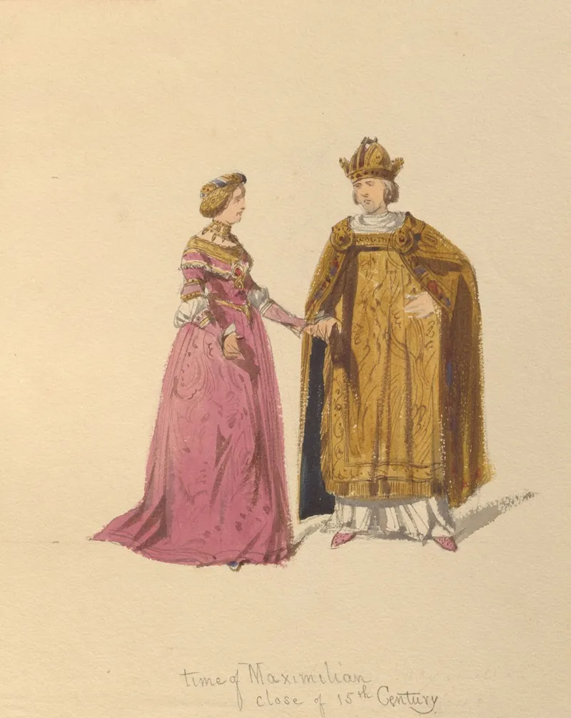 Sketches Of Costume Pl 121 Wall Art by John Richard Coke Smyth - High-Resolution Digital Print