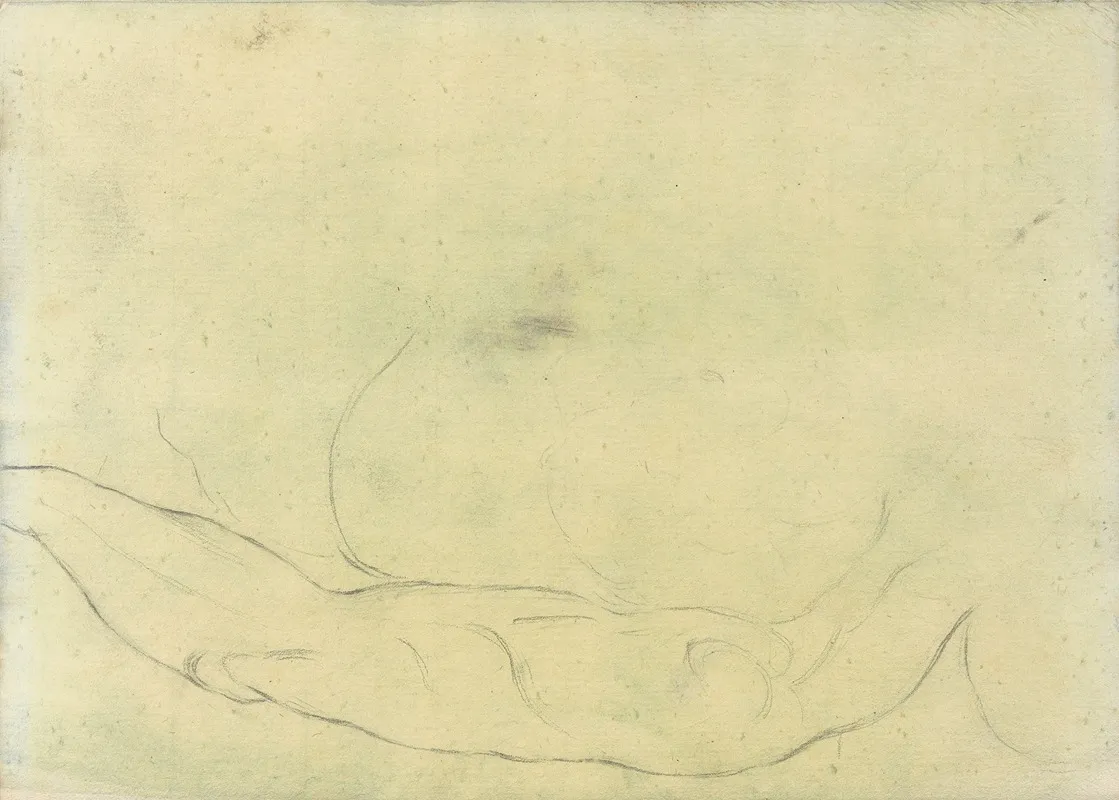 Sketches Of Male Bodies Possibly After Michelangeolo