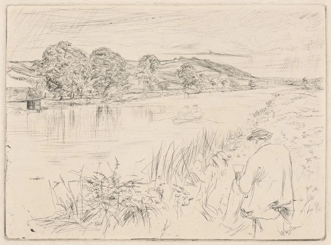 Sketching No 1 Wall Art by James Abbott McNeill Whistler - High-Resolution Digital Print