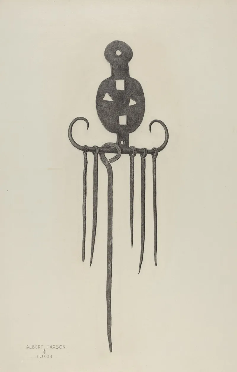 Skewers And Holder Wall Art by Albert Taxson - High-Resolution Digital Print