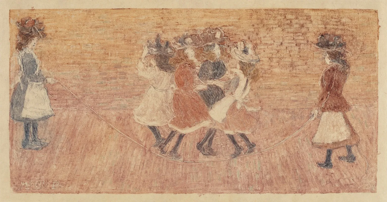 Skipping Rope Wall Art by Maurice Prendergast - High-Resolution Digital Print