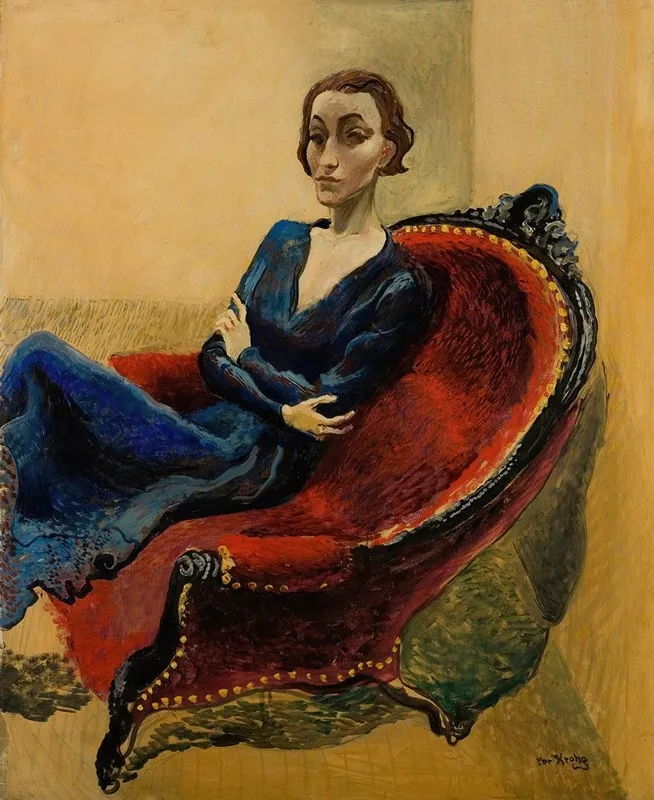 Skuespillerinnen Wall Art by Per Krohg - High-Resolution Digital Print