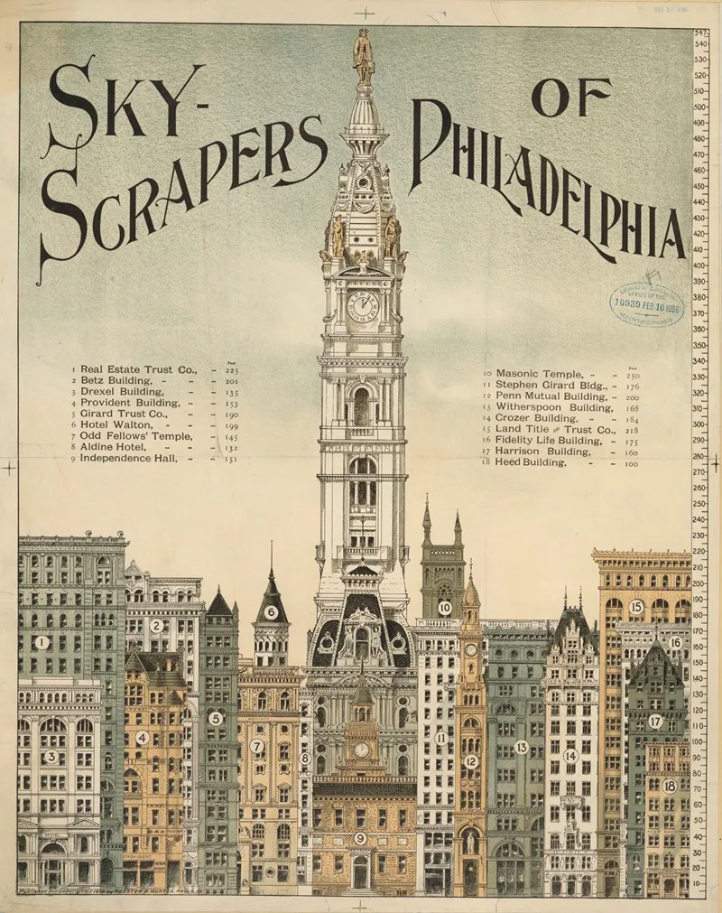 Sky Scrapers Of Philadelphia 2 Wall Art by Webster & Hunter - High-Resolution Digital Print