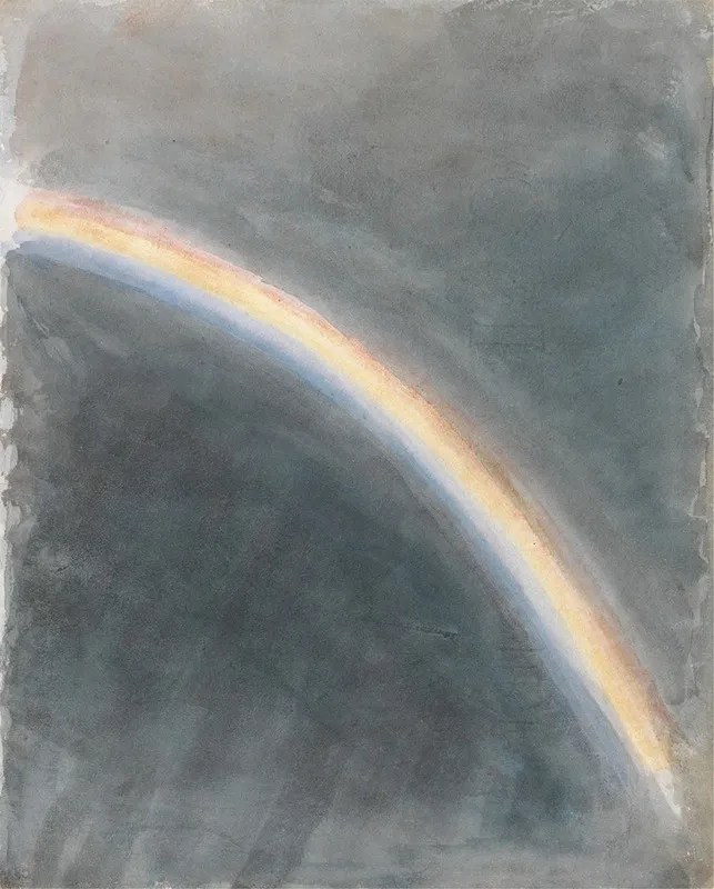 Sky Study With Rainbow Wall Art by John Constable - High-Resolution Digital Print