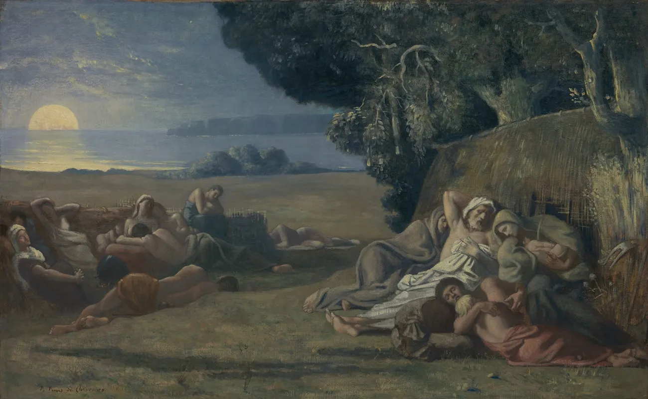 Sleep 2 Wall Art by Pierre Puvis de Chavannes - High-Resolution Digital Print