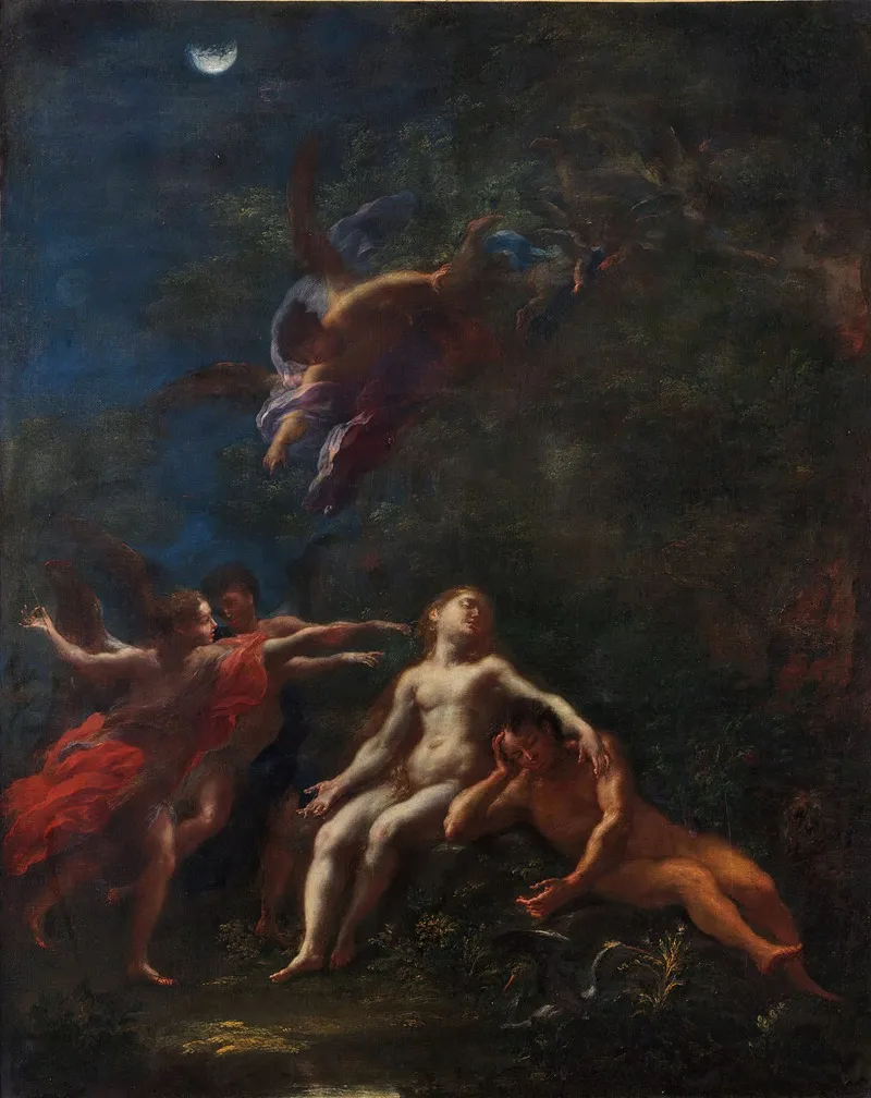 Sleep Of Adam And Eve Wall Art by Giacomo Del Po - High-Resolution Digital Print