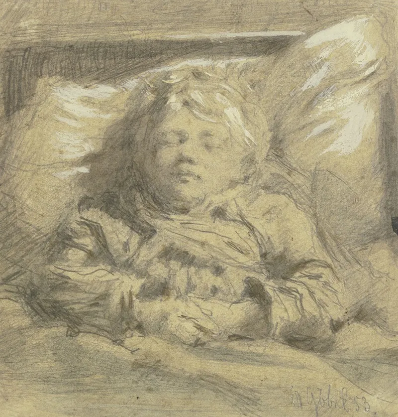 Sleeping Child 2 Wall Art by Angilbert Göbel - High-Resolution Digital Print