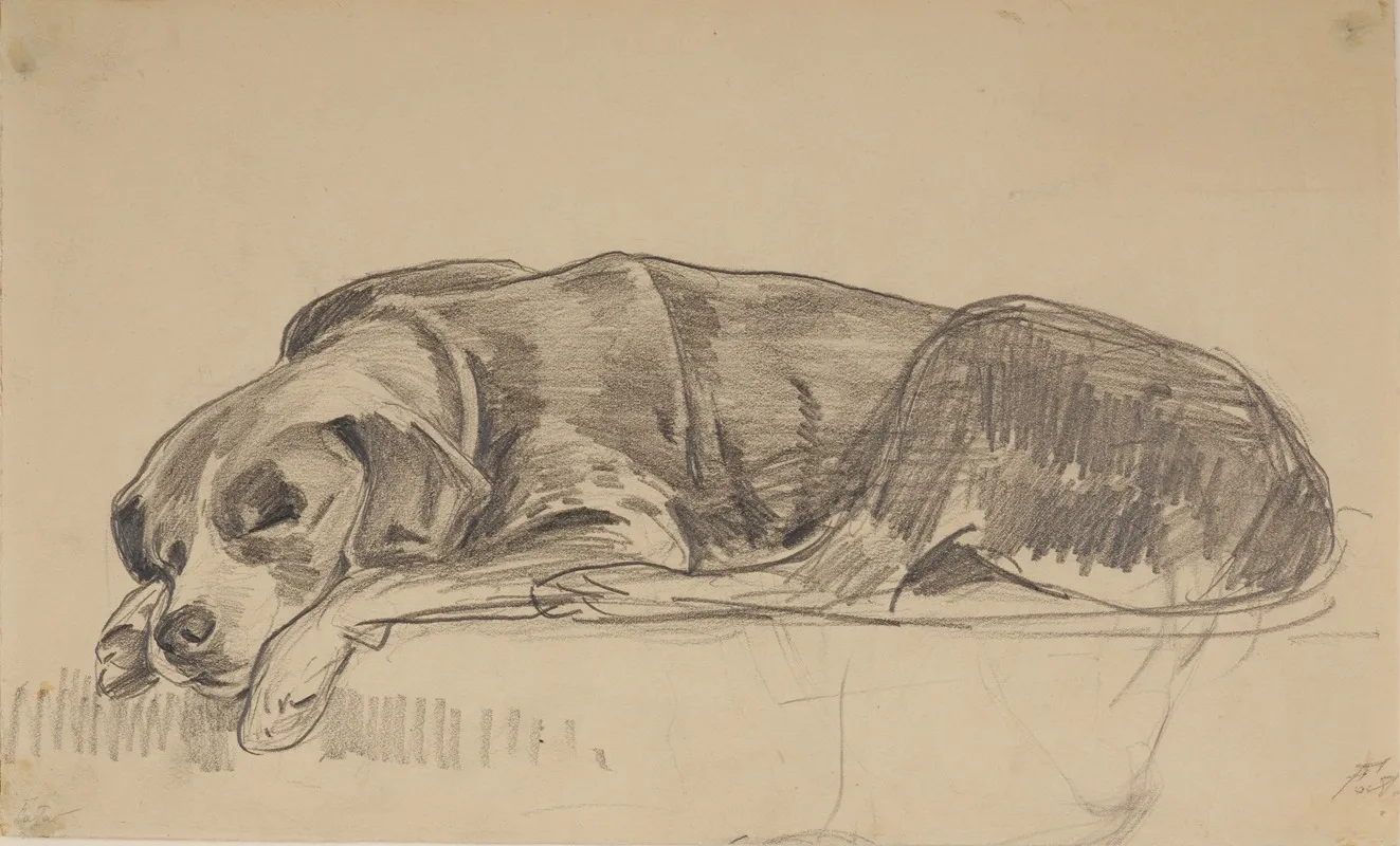 Sleeping Dog 5 Wall Art by Julian Falat - High-Resolution Digital Print