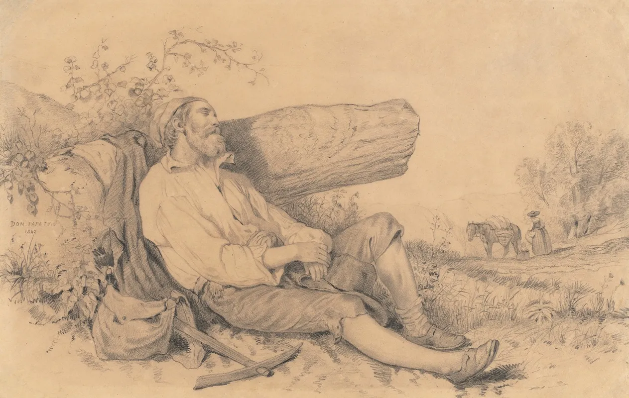 Sleeping Field Worker