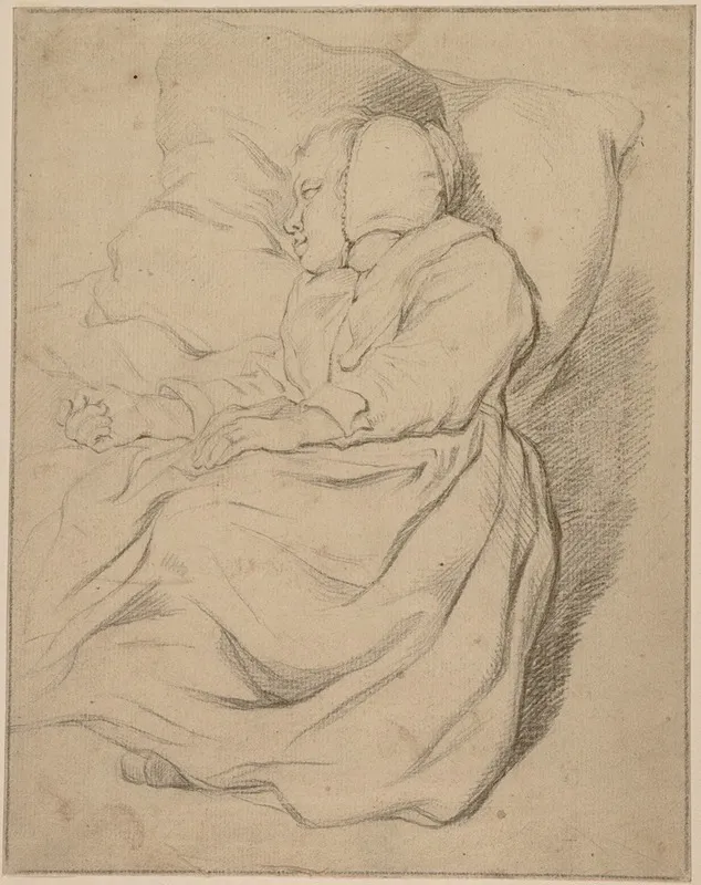 Sleeping Girl 3 Wall Art by Gerbrand van den Eeckhout - High-Resolution Digital Print