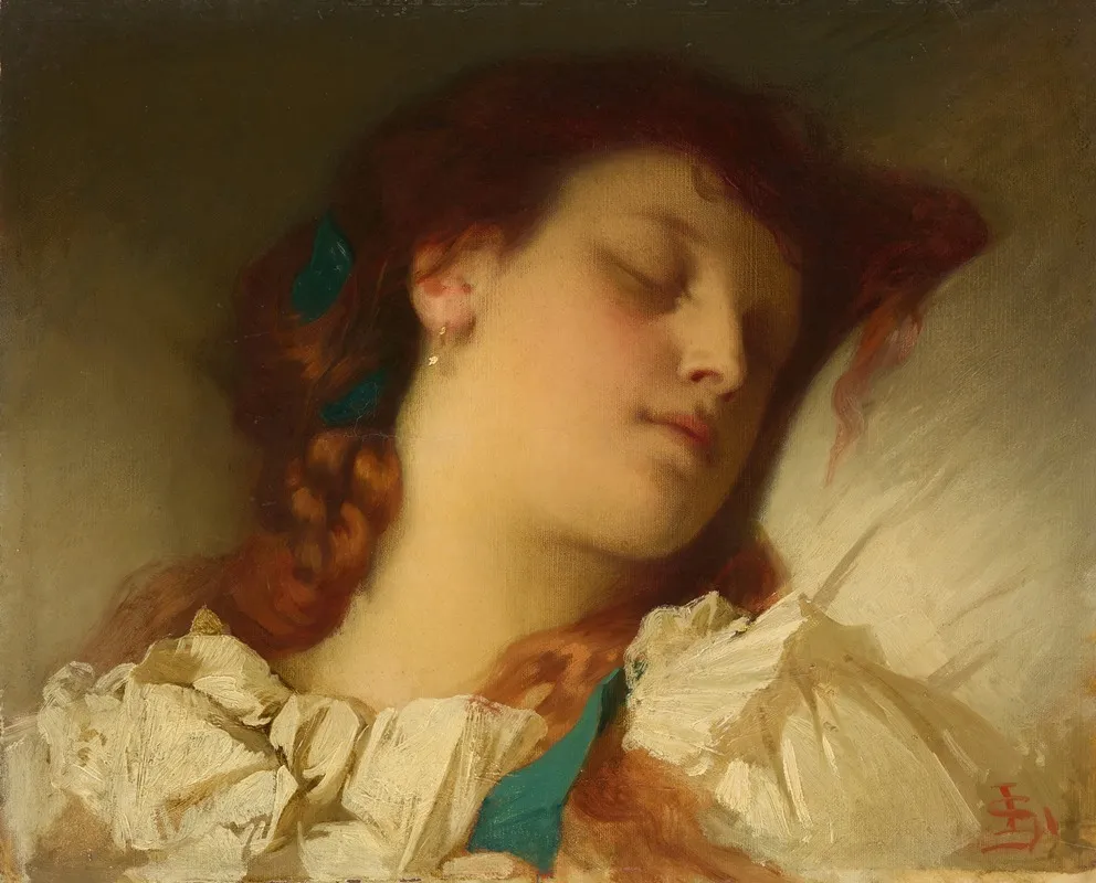Sleeping Girl 7 Wall Art by Sebastian Luz - High-Resolution Digital Print