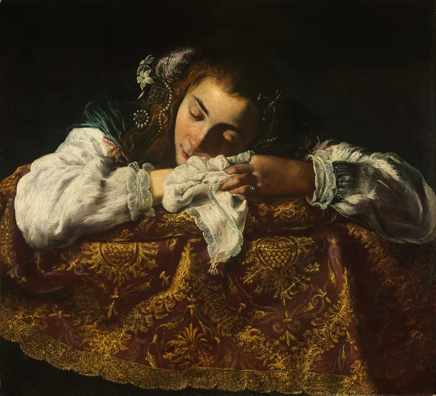 Sleeping Girl Wall Art by Domenico Fetti - High-Resolution Digital Print