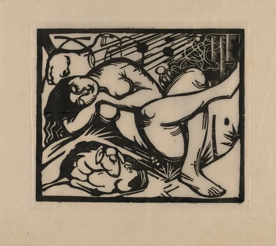 Sleeping Shepherdess 3 Wall Art by Franz Marc - High-Resolution Digital Print