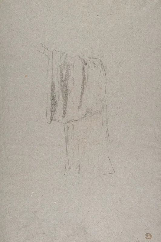 Sleeve Of A Cleric Studies For Wall Paintings In The Chapel Of Saint Remi Sainte Clotilde Paris 1858 Wall Art by Isidore Pils - High-Resolution Digital Print
