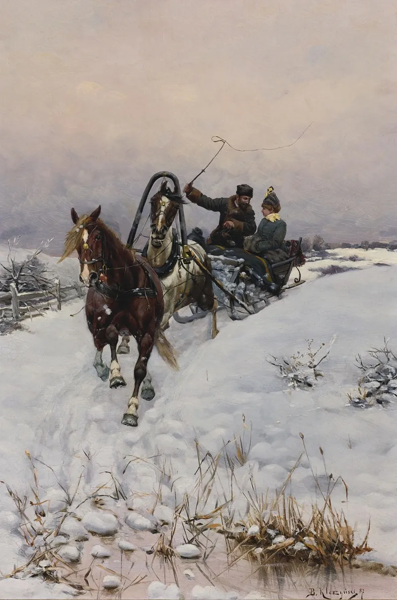 Sleigh Ride 3 Wall Art by Bohdan von Kleczynski - High-Resolution Digital Print