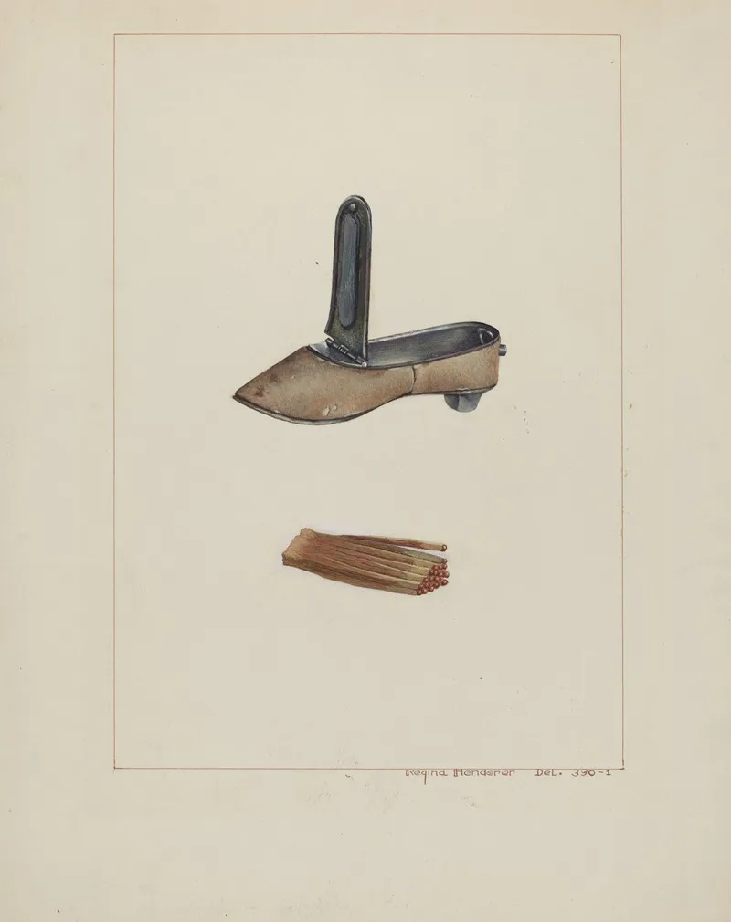 Slipper Match Box
