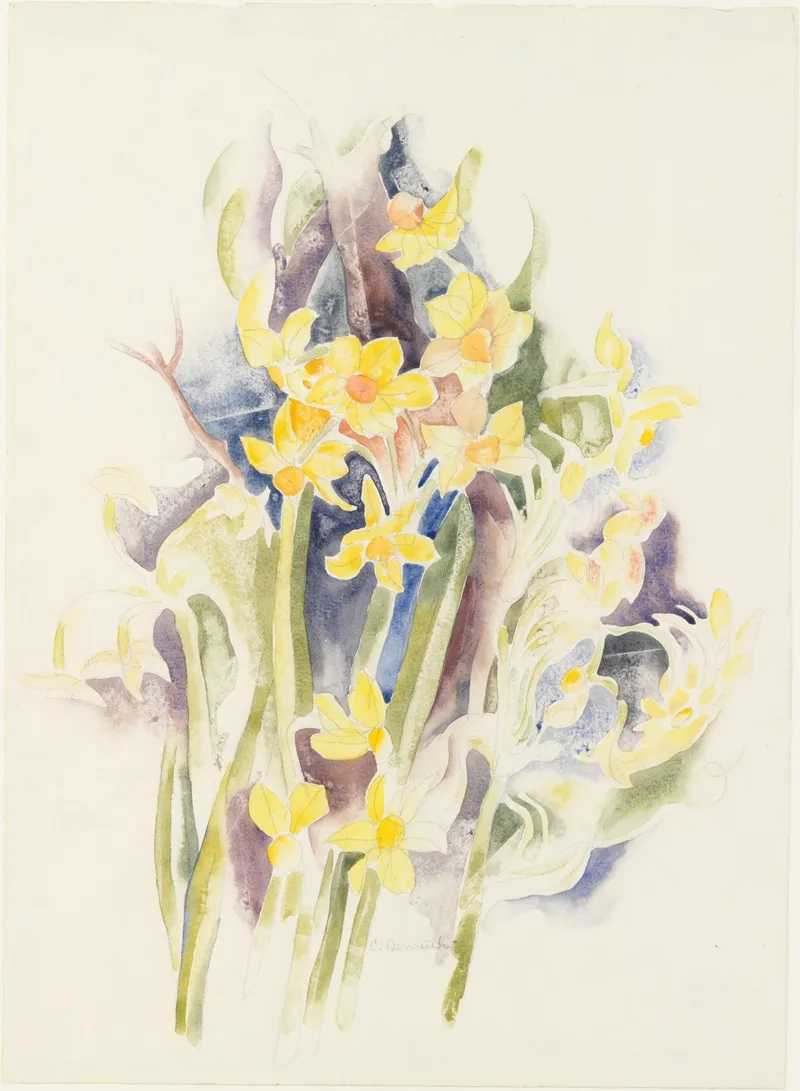 Small Daffodils Wall Art by Charles Demuth - High-Resolution Digital Print