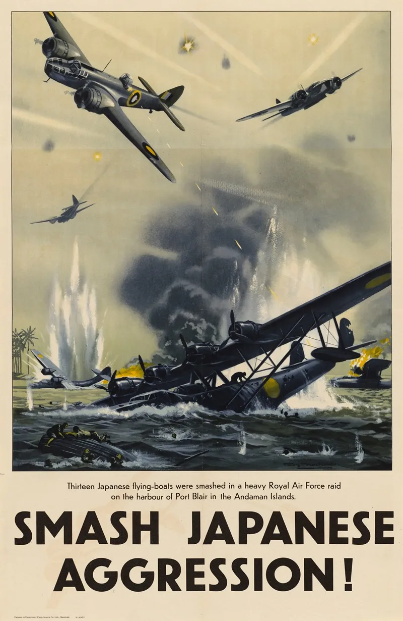 Smash Japanese Aggression Wall Art by Roy Nockolds - High-Resolution Digital Print