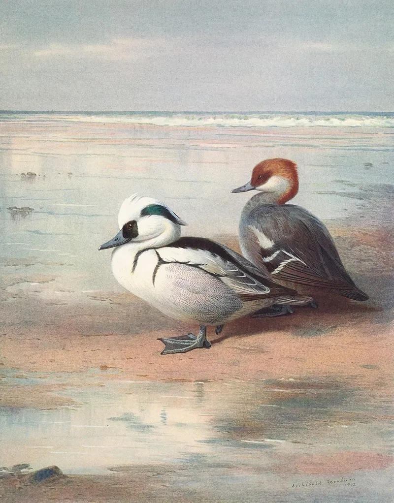 Smew Wall Art by Archibald Thorburn - High-Resolution Digital Print