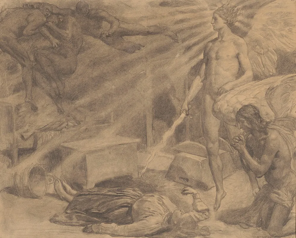 Smierc Rzepowej Ilustracja Do Szkicow Weglem Henryka Sienkiewicza