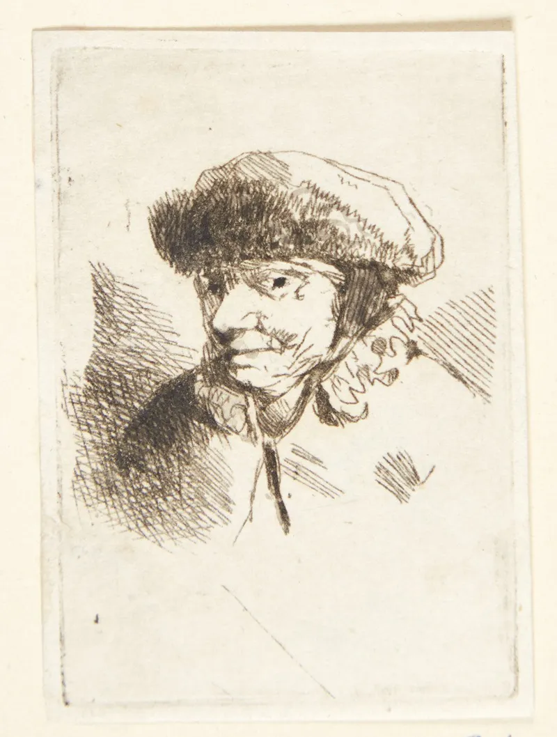 Smilende Gammel Kvinde Med Pelshue Wall Art by Cornelis Pietersz. Bega - High-Resolution Digital Print
