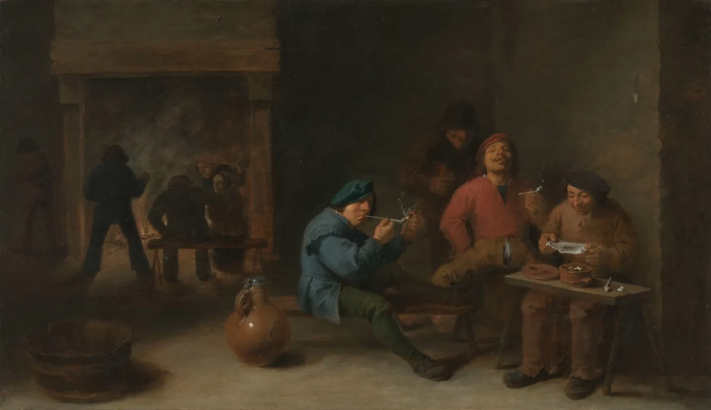 Smokers Wall Art by David Teniers The Younger - High-Resolution Digital Print