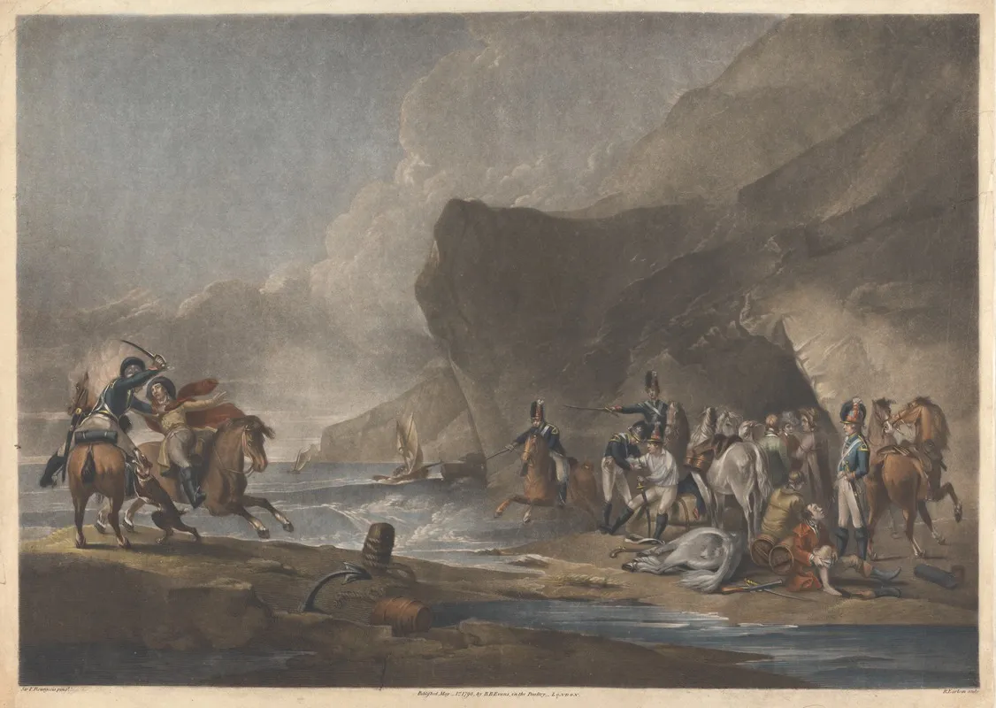 Smugglers Defeated Wall Art by Peter Francis Bourgeois - High-Resolution Digital Print