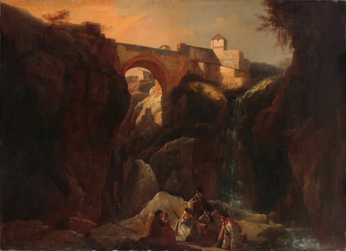 Smugglers In The Ronda Hills Wall Art by Manuel Barrón y Carrillo - High-Resolution Digital Print