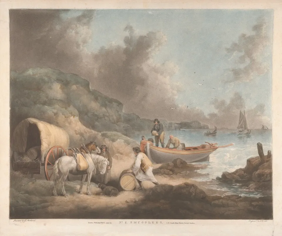 Smugglers Wall Art by George Morland - High-Resolution Digital Print