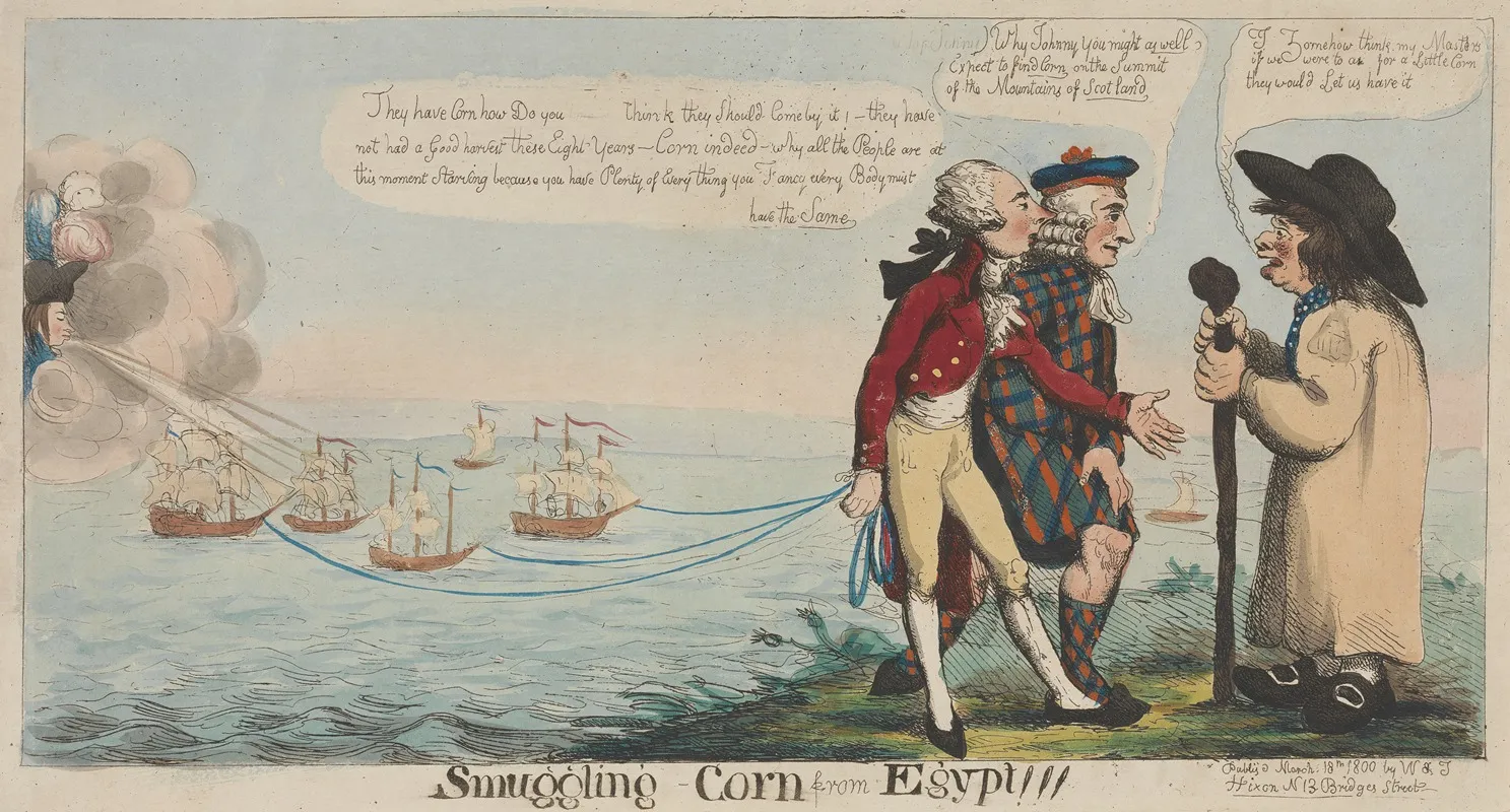 Smuggling Corn From Egypt Wall Art by John Cawse - High-Resolution Digital Print