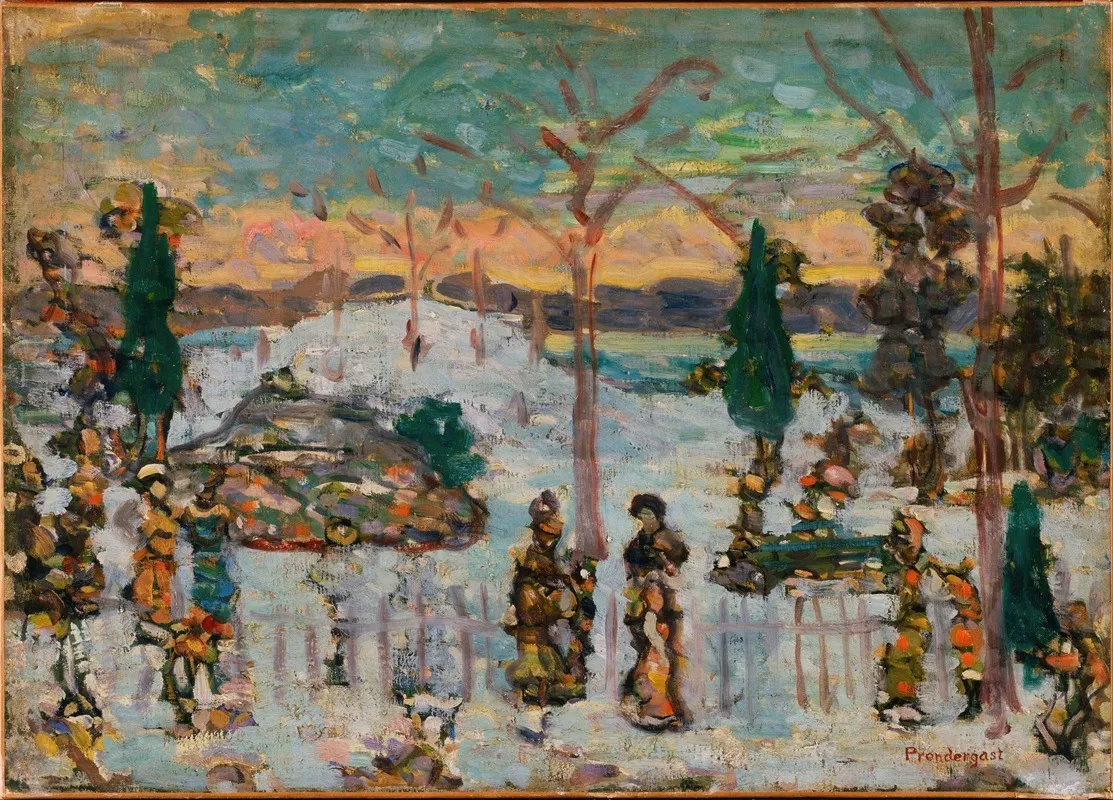 Snow In April Wall Art by Maurice Prendergast - High-Resolution Digital Print