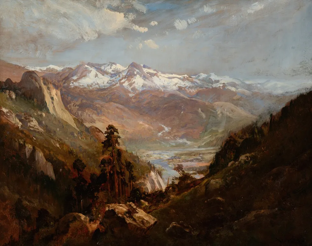 Snow In The Valley Of Eastern Sierras