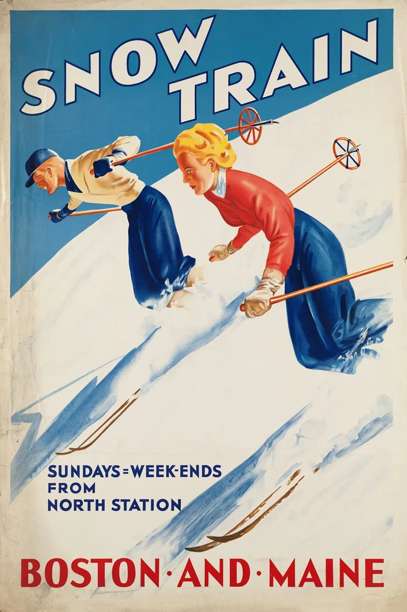 Snow Train Sundays Week Ends From North Station Wall Art by Anonymous - High-Resolution Digital Print