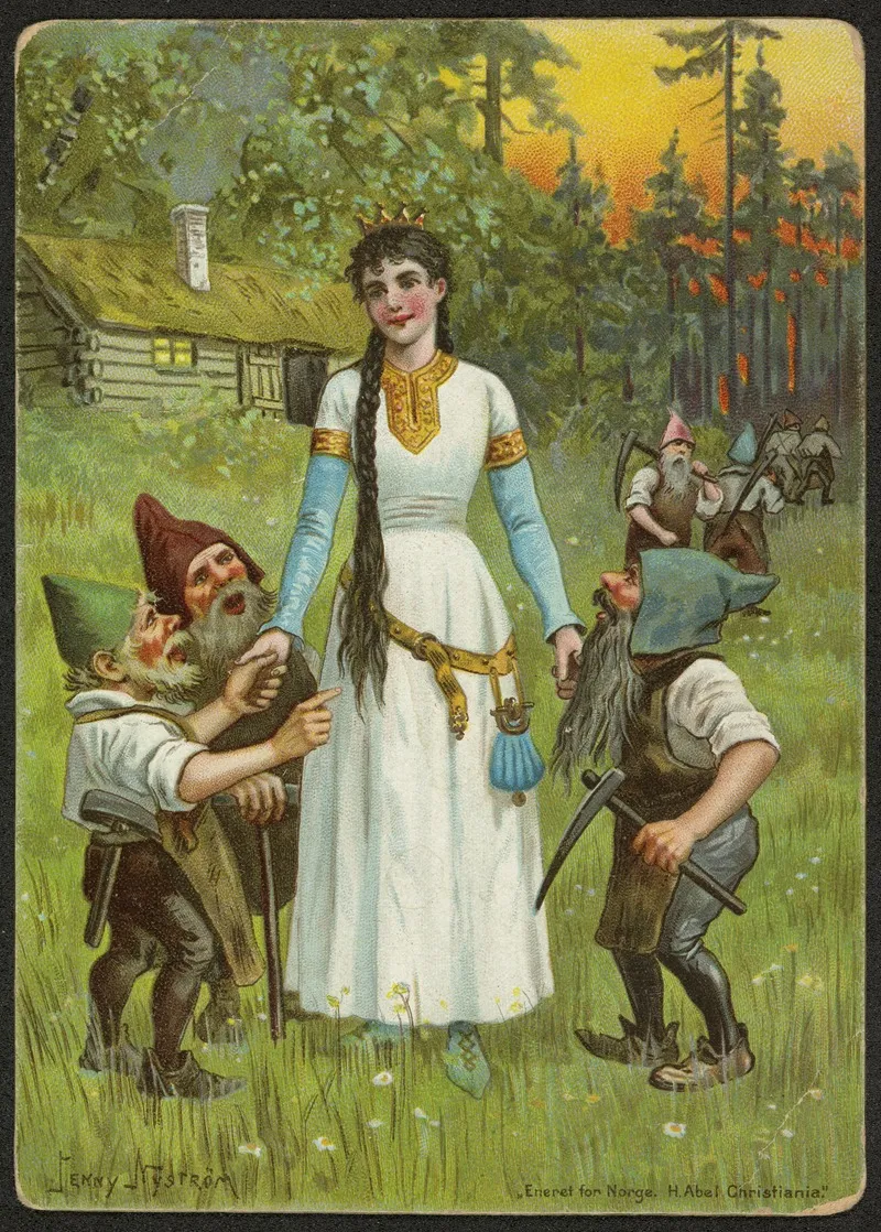 Snow White And The Seven Dwarfs 2 Wall Art by Jenny Nyström - High-Resolution Digital Print
