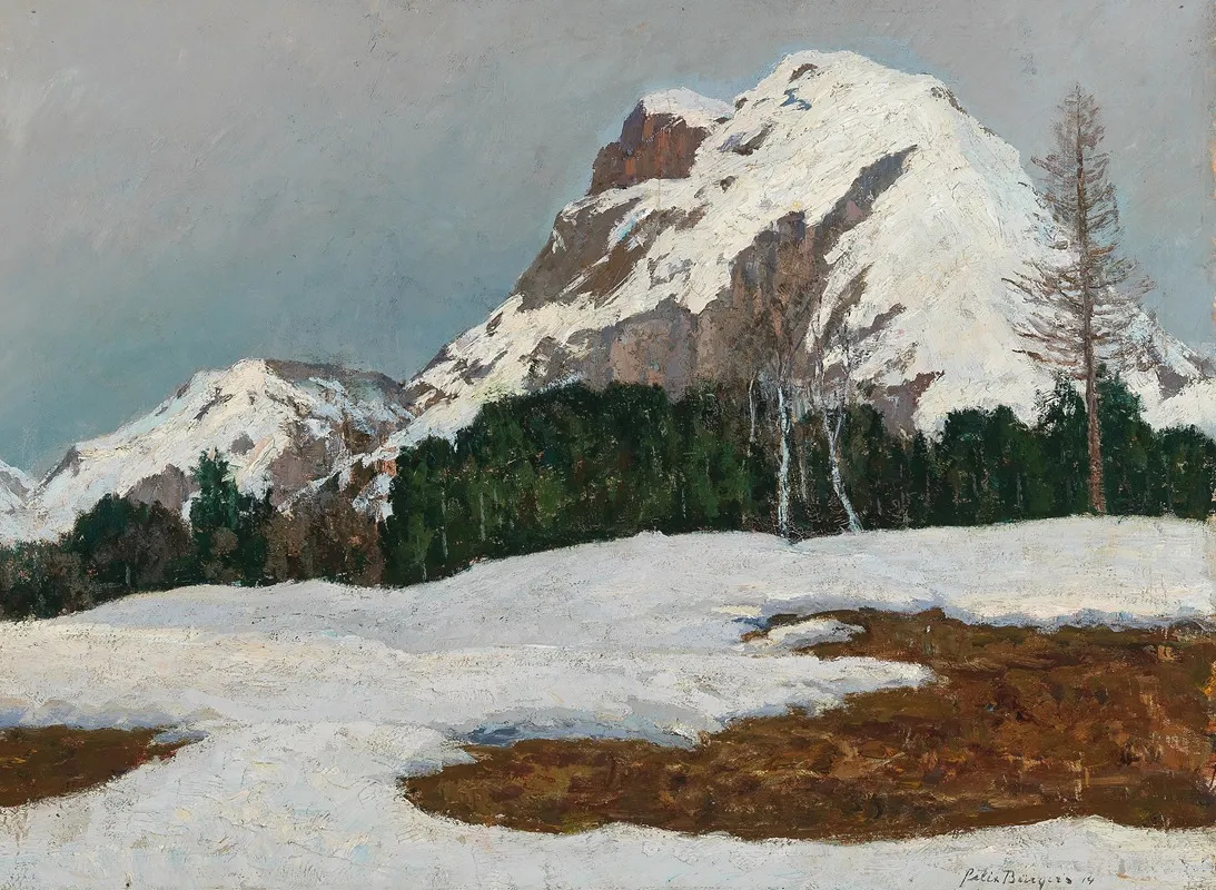 Snowmelt In The Mountains Wall Art by Felix Bürgers - High-Resolution Digital Print