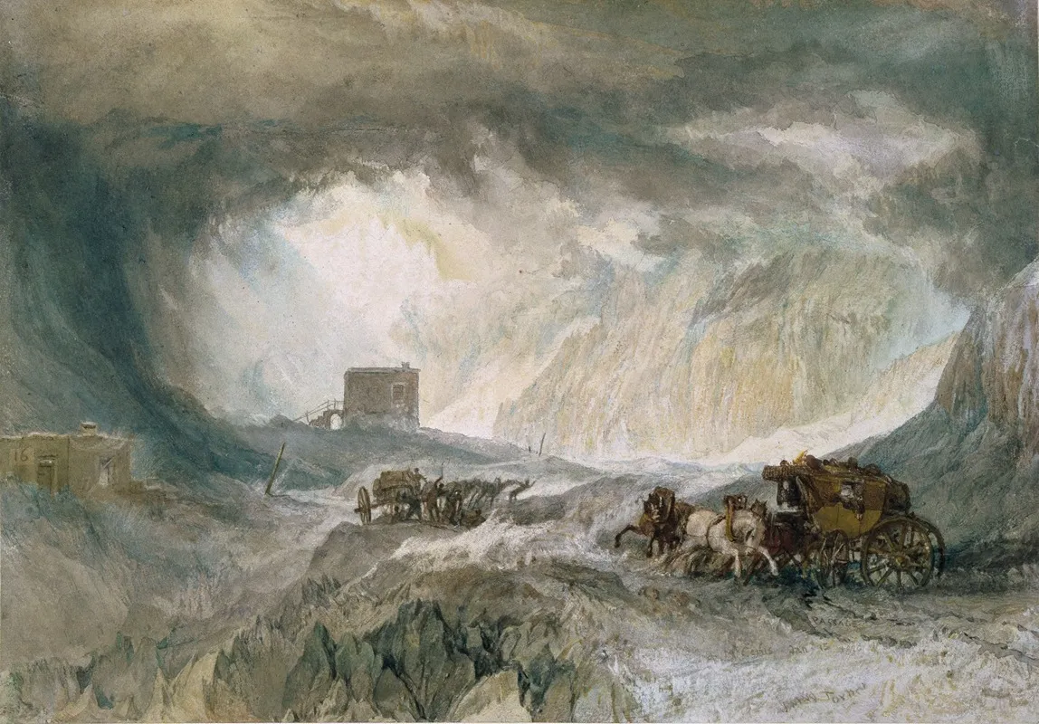 Snowstorm Mont Cenis Wall Art by Joseph Mallord William Turner - High-Resolution Digital Print