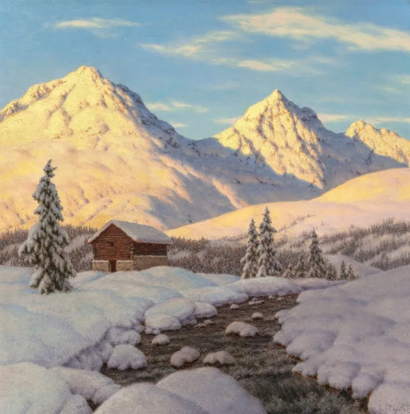 Snowy Sunrise Wall Art by Ivan Choultsé - High-Resolution Digital Print
