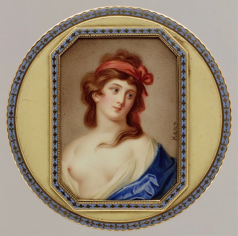Snuffbox With Portrait Of A Woman Wall Art by Carl Christian Kanz - High-Resolution Digital Print