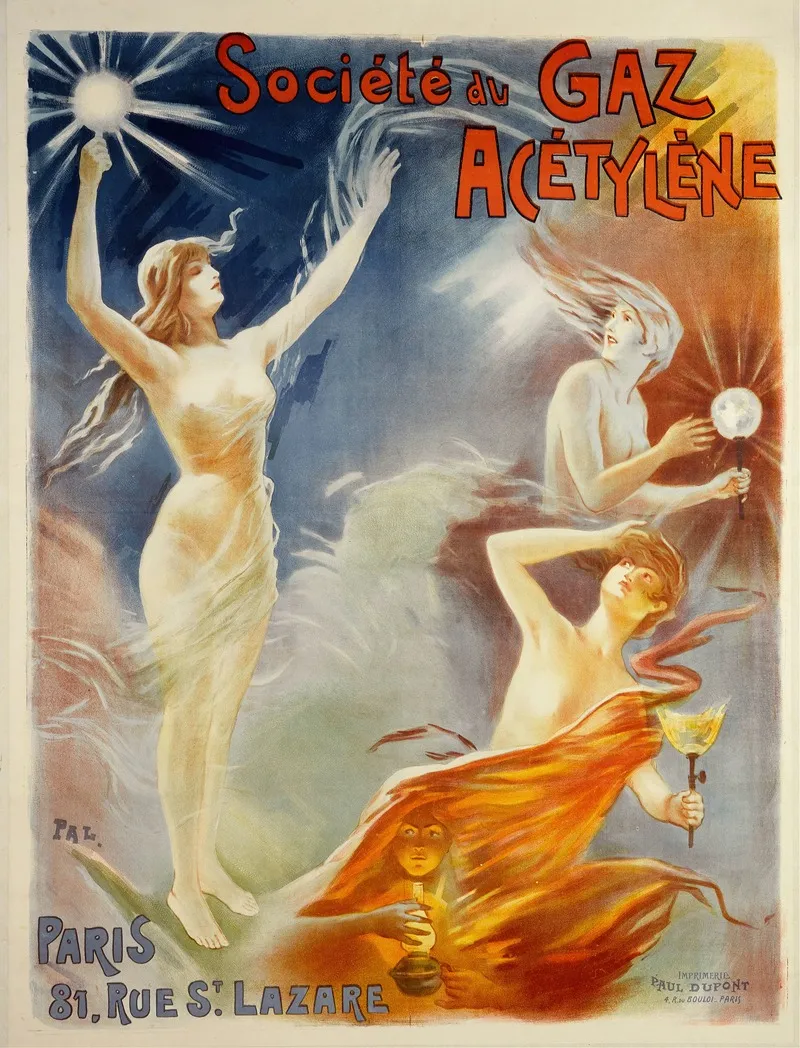 Societe Du Gaz Acetylene Wall Art by Pal (Jean de Paleologue) - High-Resolution Digital Print
