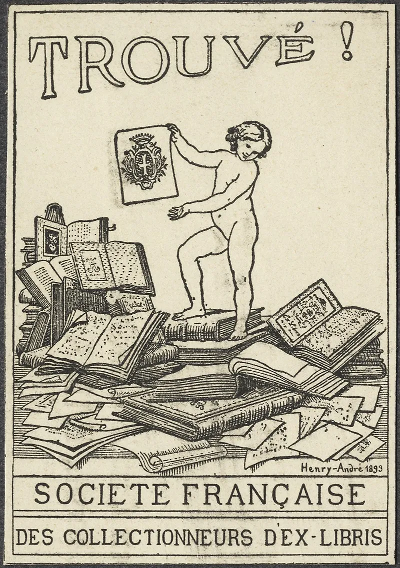 Societe Française Des Collectionneurs D Ex Libris 2 Wall Art by Henry Andre - High-Resolution Digital Print